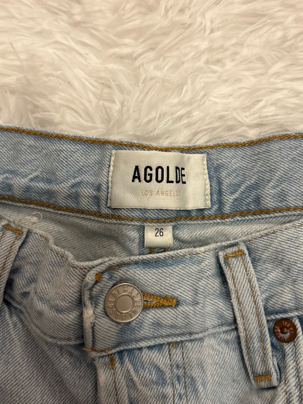 Agolde Low Slung Baggy Jeans in “Fragment” Light Wash - Picture 6 of 10